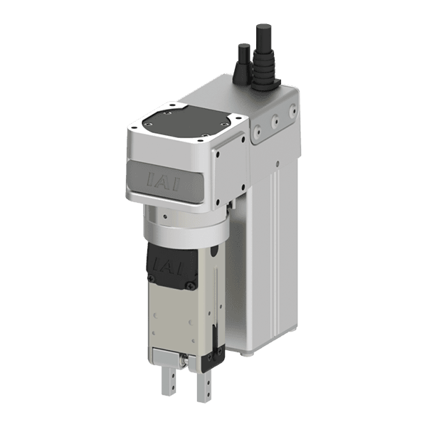 Bild einer IAI Drehachse der Serie RCP6-RTCK mit abgewinkeltem Motor.