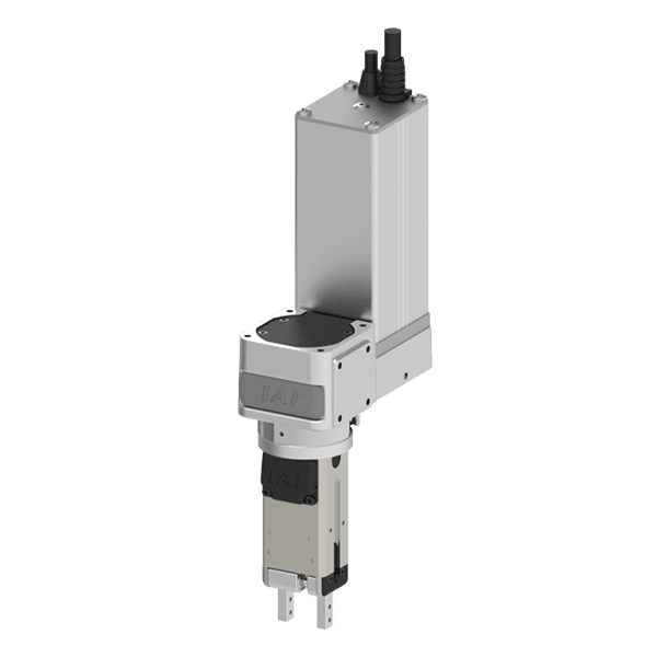 Bild einer IAI Drehachse der Serie RCP6-RTCK mit Parallelmotor.