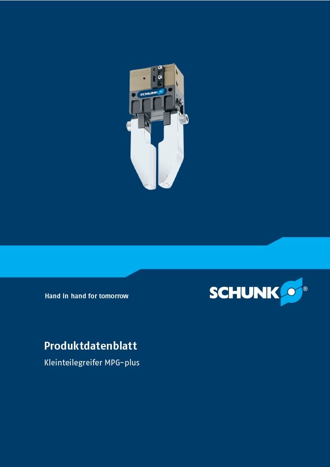 Présentation produit Schunk MPG-plus