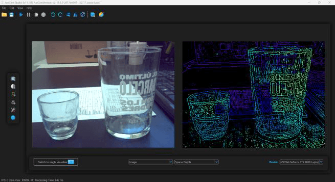 PhotonicSENS apiCAM Studio Visualisierung
