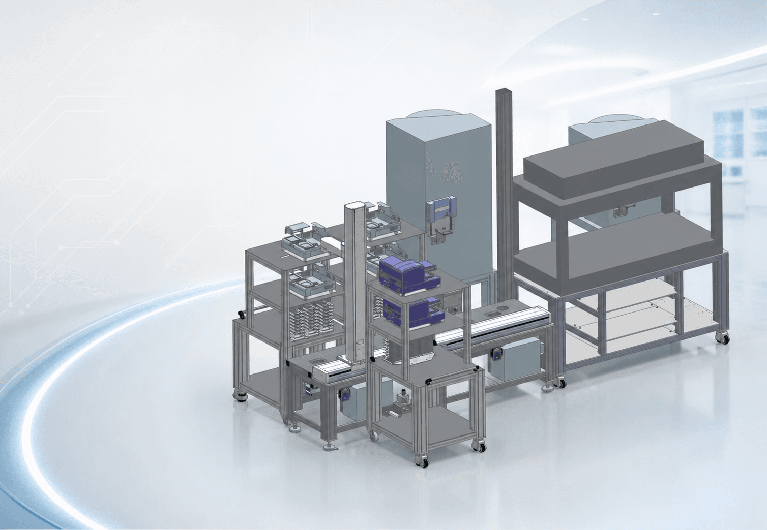 Darstellung einer modularen Aurovis Laborplattform